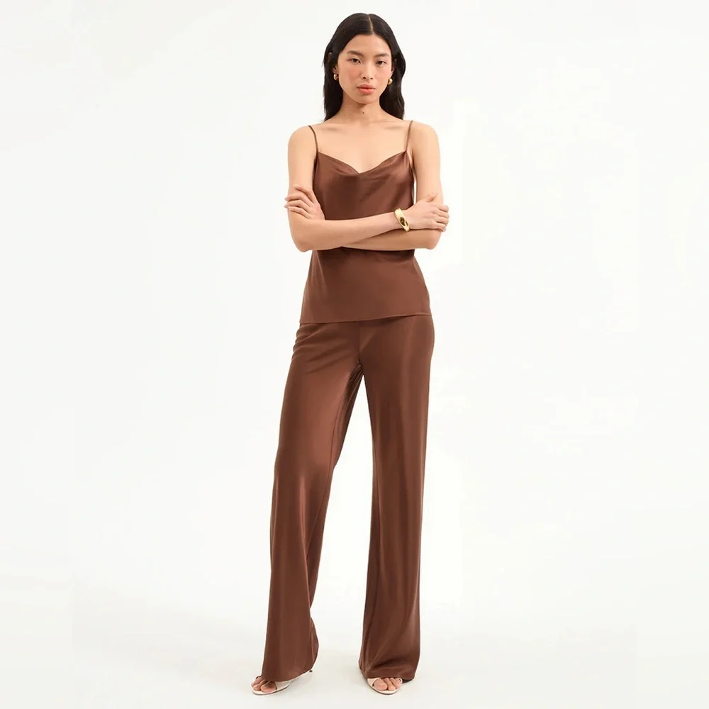 Veronica Beard Billie Stretch-Silk Pant - Picture 2 of 7